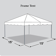 15 x 15 Frame Tent Rental