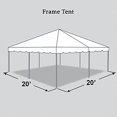 20 x 20 Frame Tent Rental