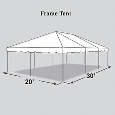 30x30 engineered frame tent rentals - Cincinnati Event Rentals