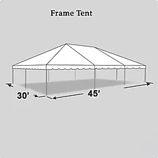 30 x 45 Frame Tent Rental