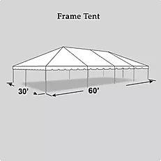 30 x 60 Frame Tent Rental