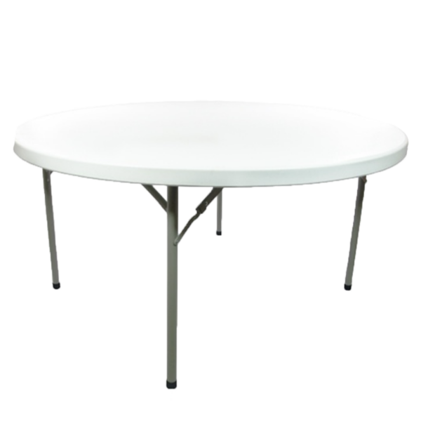60" round plastic table rental