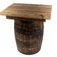 Whiskey Barrel Table Rental