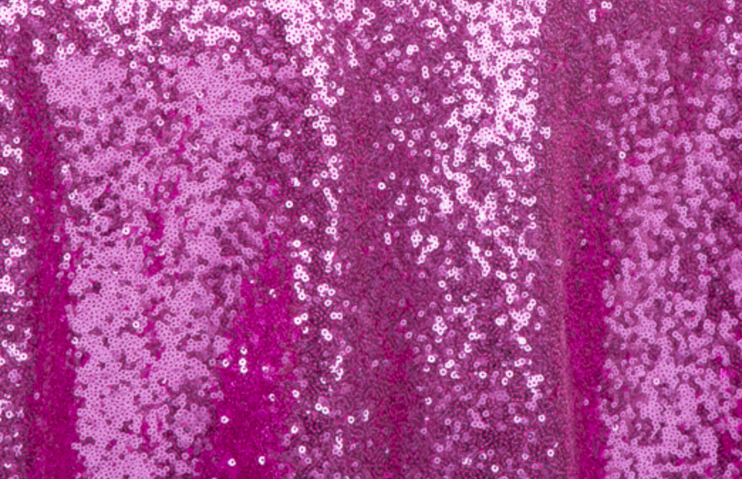 Fuchsia Sequin Linen