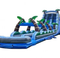 22 foot tropical dual lane water slide rental