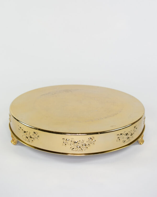 22 inch Gold Cake Stand rental