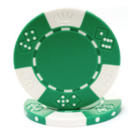 Green poker chip rental
