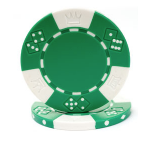 Green poker chip rental