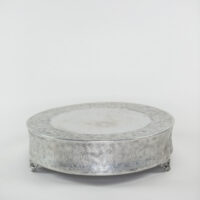 Silver cake stand rental