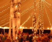 twinkle light in tent