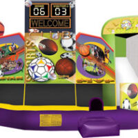 sports-5in1 combo bounce house rental