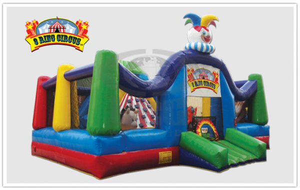 Interactive Inflatable Three Ring Circus Bounce House Rental Dayton & Cincinnati