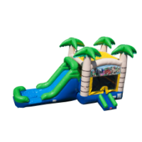 tropical combo wet or dry bounce house rental Cincinnati Dayton Oh