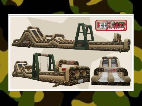 Inflatable Boot Camp Challenge Obstacle Course Party Rental Dayton & Cincinnati