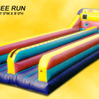 Interactive Inflatable Bungee Run 2 Lane Rental Game