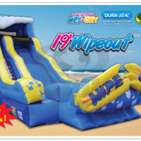 Wipeout Wet and Dry Inflatable Slide Party Rental Dayton & Cincinnati