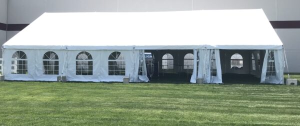 40 wide frame tent rental