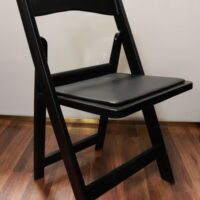 Black resin chair rental