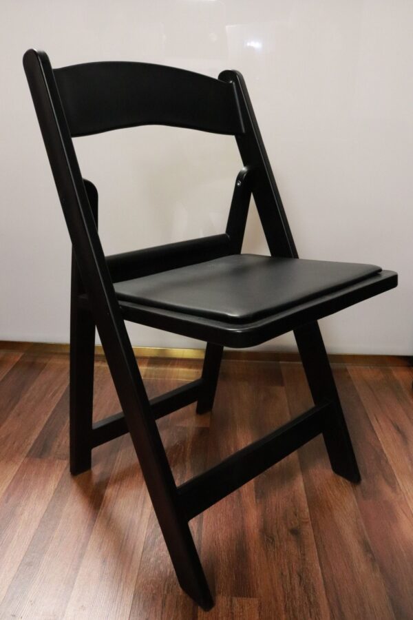 Black resin chair rental